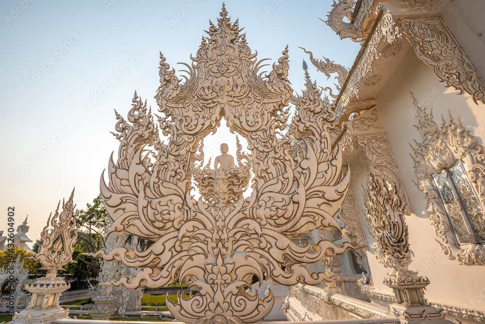 Canvas Prints white temple (wat rong khun) is one of the most famous attractions of northern thailand.