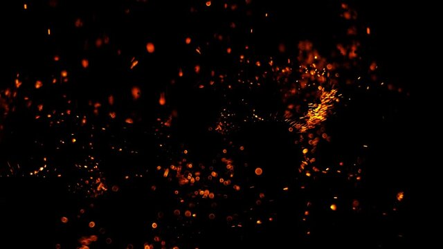 Fire in super slow motion isoelated on black, shooting with high speed cinema camera in 4K.  3d models  fire .
