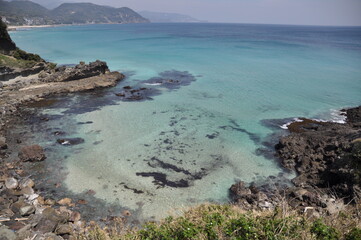 Beautiful beach with clear water in Japan Shimoda