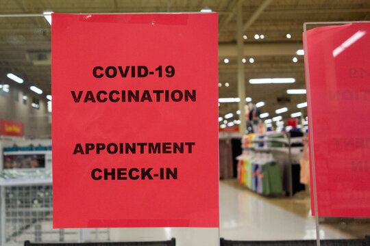 Covid 19 Vaccination Centre In A Supermarket