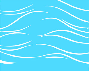 water wave vector on white background
