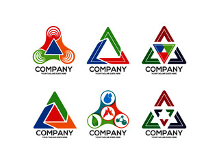 Triangle business logo design