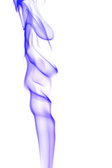 Abstract purple smoke on white background