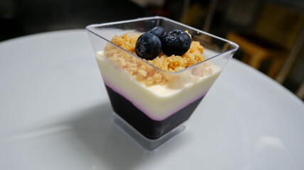  delicious blueberry panacotta dessert