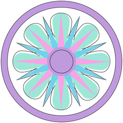 Patterns for use in various works of art such as tile, shirt pattern