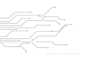 Abstract futuristic circuit board Illustration, Circuit board with various technology elements. Circuit board pattern for technology background. Vector illustration