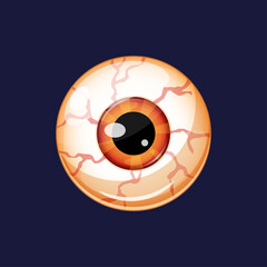 Illustration eyeball vector isolated. eyeball vector image.