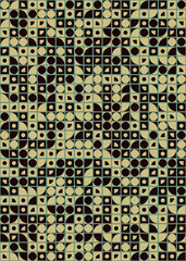 Abstract Geometric Pattern generative computational art illustration