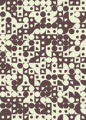 Abstract Geometric Pattern generative computational art illustration