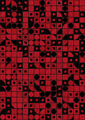 Abstract Geometric Pattern generative computational art illustration