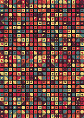 Abstract Geometric Pattern generative computational art illustration