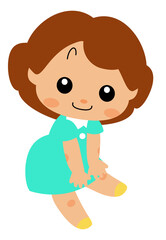 女の子の全身イラストA
