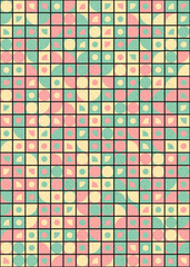 Abstract Geometric Pattern generative computational art illustration