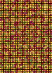 Abstract Geometric Pattern generative computational art illustration