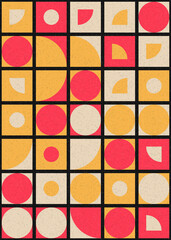 Abstract Geometric Pattern generative computational art illustration