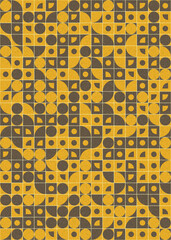 Abstract Geometric Pattern generative computational art illustration