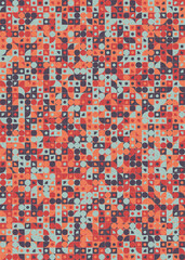 Fototapeta premium Abstract Geometric Pattern generative computational art illustration
