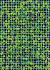 Abstract Geometric Pattern generative computational art illustration