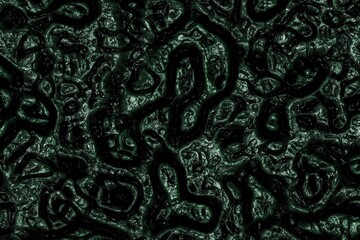 cute artistic teal, sea-green organic reptile surface cg background or texture halloween illustration