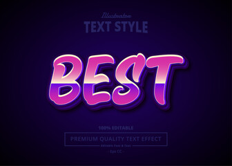 Best 80's Illustrator Text Effect