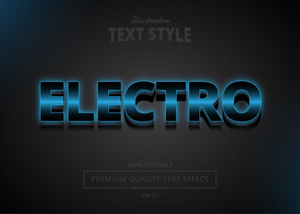 Electro Illustrator Text Effect
