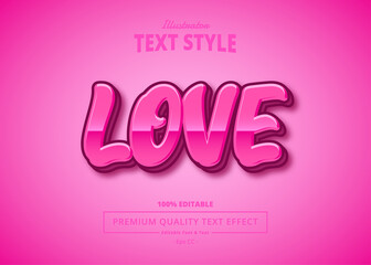 Love Illustrator Text Effect