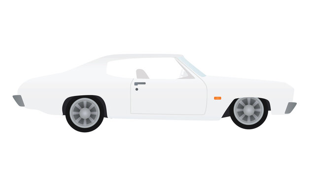 Retro race car. vector illustration