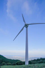 wind turbine in the wind
