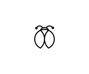 Beetle logo icon vector illustration