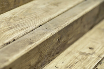 Wood texture background. The contrasting texture of the boards. Wooden structure with macro shot.