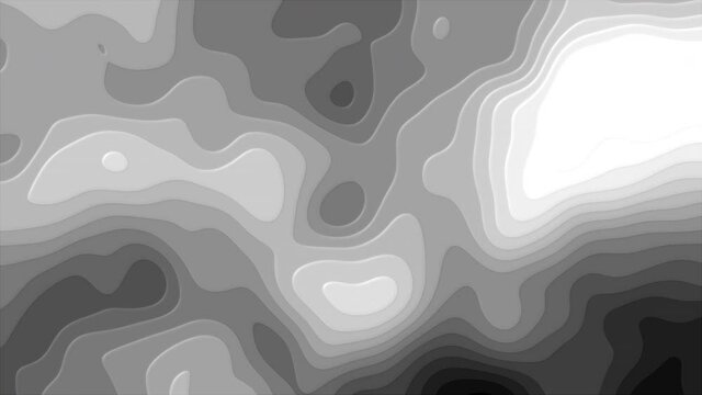 Abstract 3d render geometric areas land and water spaces with geographic natural design changes. Modern navigation wavy template with curly surface lines and contour perspectives.