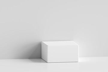 Isolated Product Packaging Box 3D Rendering
