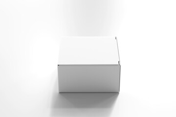 Isolated Product Packaging Box 3D Rendering