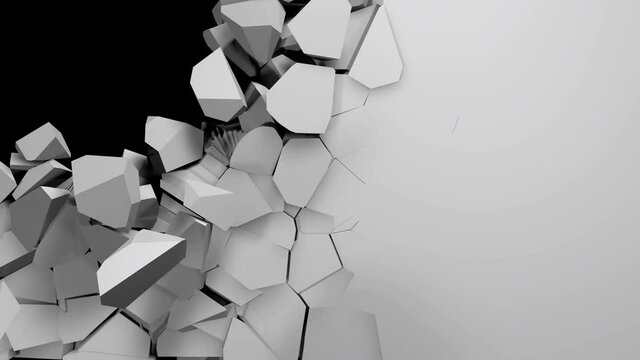 Wall Breaking Projection Mapping 3D