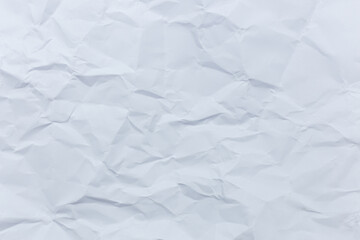 Crumpled paper is white color textore background