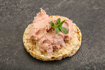 Liver pate in the bowl