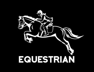 Obraz na płótnie Canvas Horse Jumping Equestrian Sport