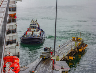Panama Canal Cruise. Crossing the Panama Canal