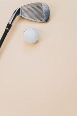 golf ball and club backdrop