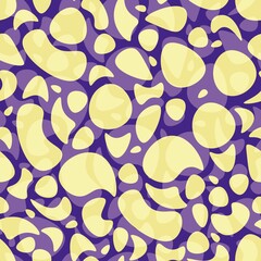 Abstract background with translucent flowing shapeless drops, seamless pattern. Stock illustration for web and print, background, wallpaper, textille, wrapping paper. 