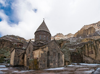 The monastery of Geghard, UNESCO - Armenian medieval architecture, the Azat Valley