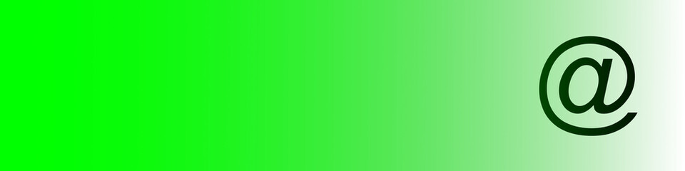 email symbol with green gradient
