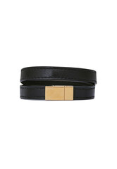 Black men leather belt
