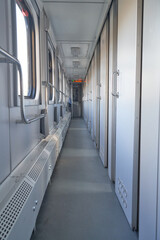 interior of a passenger carriage in a train