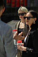 Business people are on their coffee break