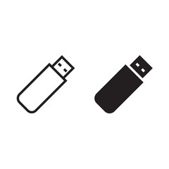 usb flash drive vector icon