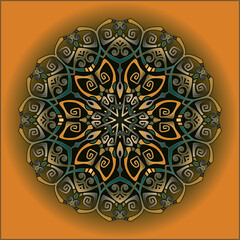 mandala art ornament for printing