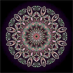 mandala art ornament for printing