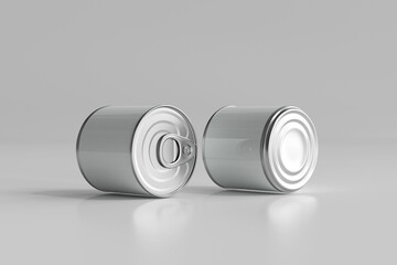 Isolated Food Can 3D Rendering