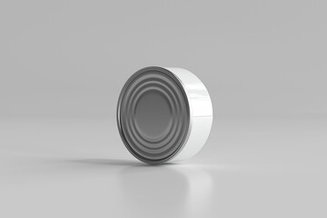 Isolated Food Can 3D Rendering